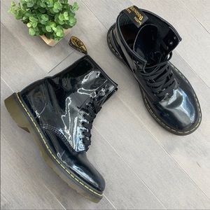 Dr. Martens 1460 Pascal Patent Black Combat Boots